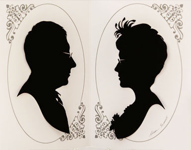 silhouette artist for wedding